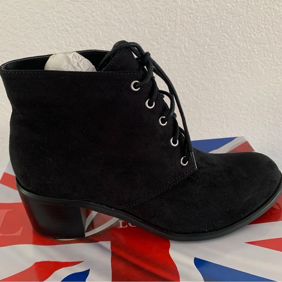 Diba London Dixie Black Ankle Boots Size 8.5 M - Picture 1 of 7